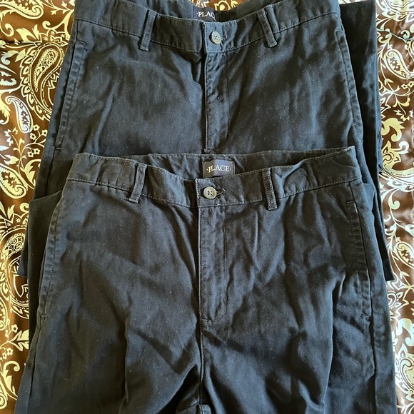 Bundle School Uniform Boys The Children’s Place Pants Navy 14 - Picture 1 of 8